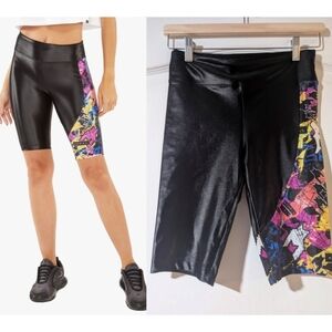 Koral x Kappa | Duro Infinity Cycling Shorts In Black Graffiti